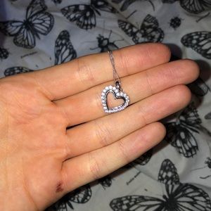 Diamond heart necklace